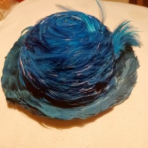 Antique Lyttons Feather Hat 195os 60s